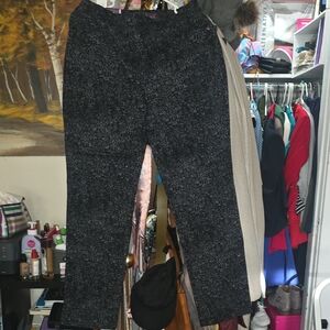 Gloria Vanderbilt Charcoal Floral Pants